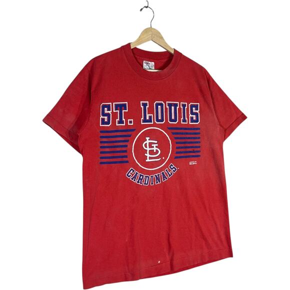 Vintage St. Louis Cardinals Spellout MLB Tee L - Picture 4 of 9